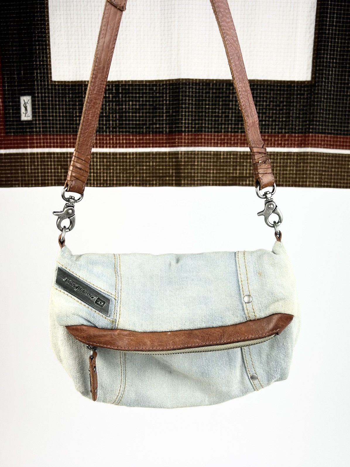 Diesel × Vintage Vintage Diesel Avantgarde Shoulder Jeans Bag Rare Y2K Size ONE SIZE - 4 Thumbnail