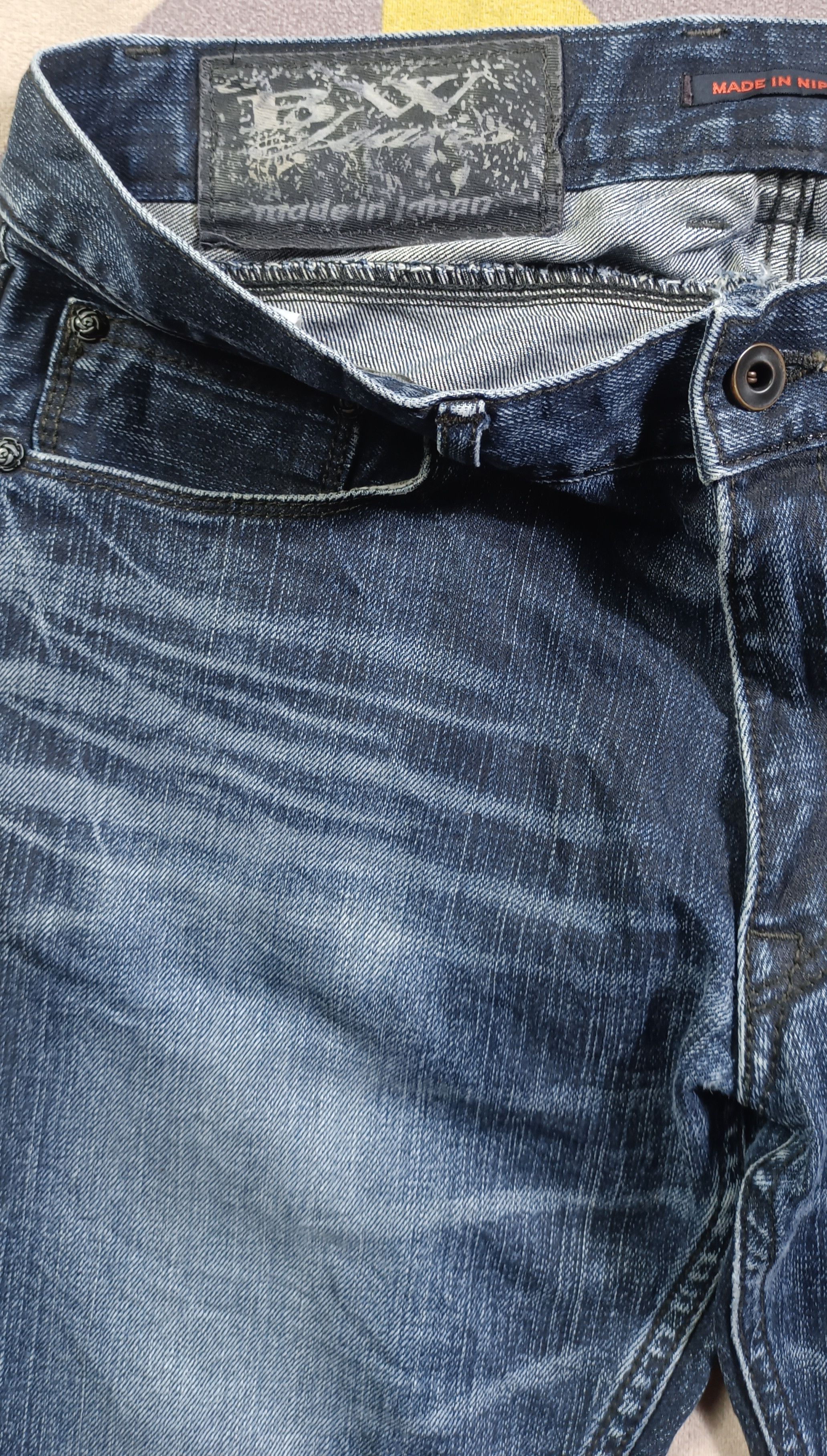 Japanese Brand Vintage🔥Blue Way JAPAN Distressed Jeans Size US 32 / EU 48 - 9 Thumbnail