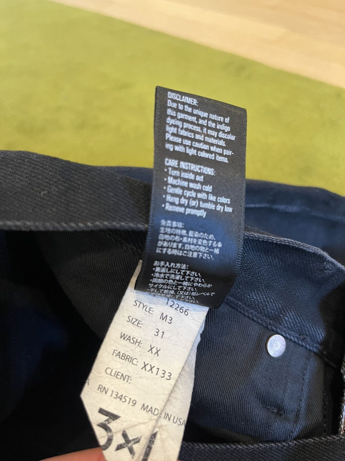 3x1 3x1 - Black Selvedge Denim Size US 31 - 7 Thumbnail