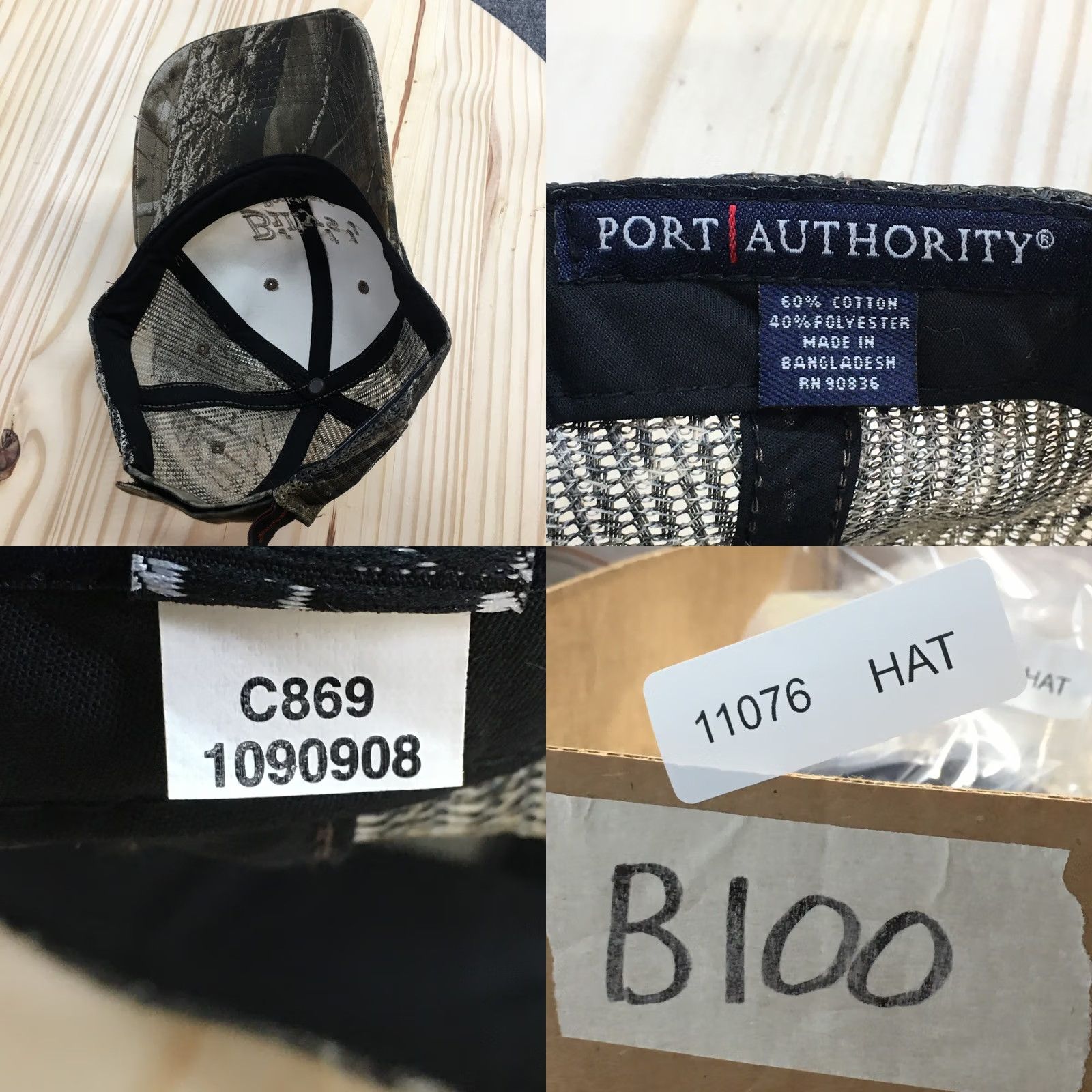 Port Authority Billys Rockford Bar Port Authority Trucker Hat Mens Brown Camo OS Adjustable Size ONE SIZE - 8 Thumbnail