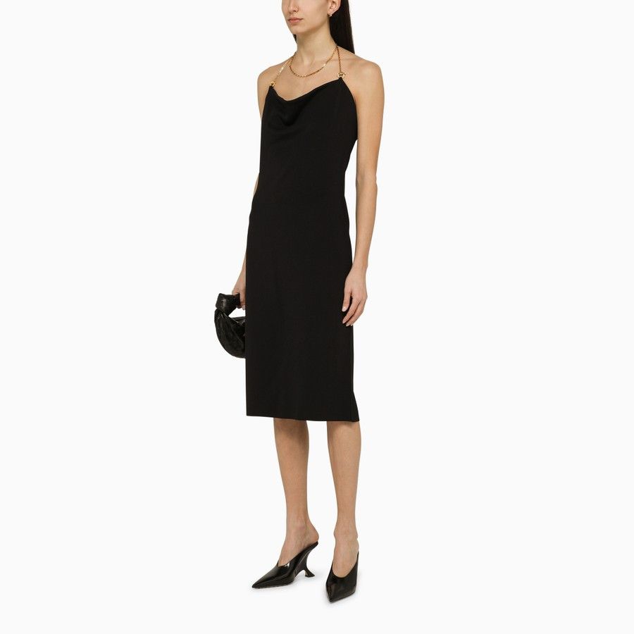 Bottega Veneta o1d2blof0824 Midi Dress in Black Size M / US 6-8 / IT 42-44 - 2 Thumbnail