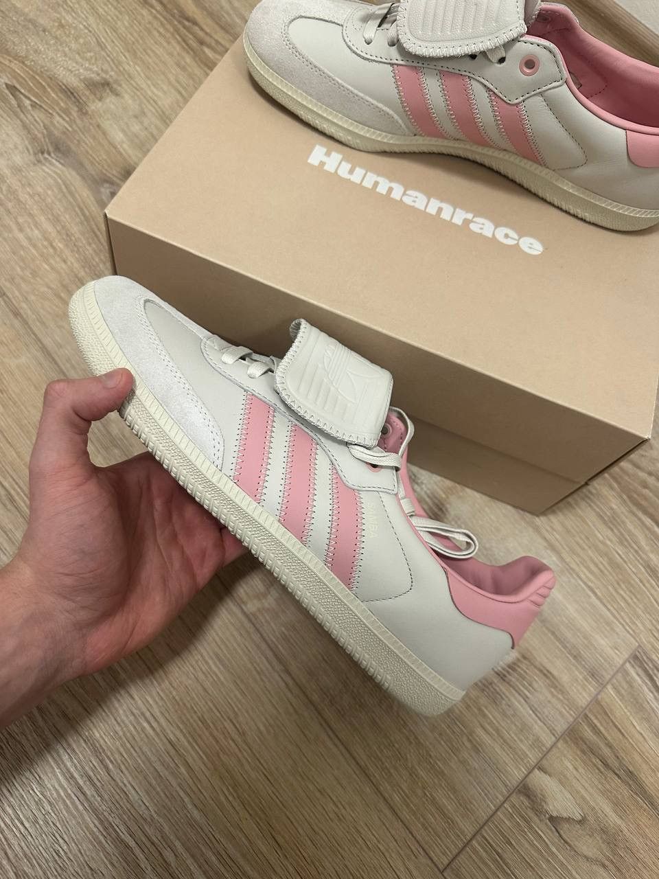 Adidas ADIDAS SAMBA HUMANRACE X PHARRELL IVORY PINK Size US 9 / EU 42 - 10 Thumbnail