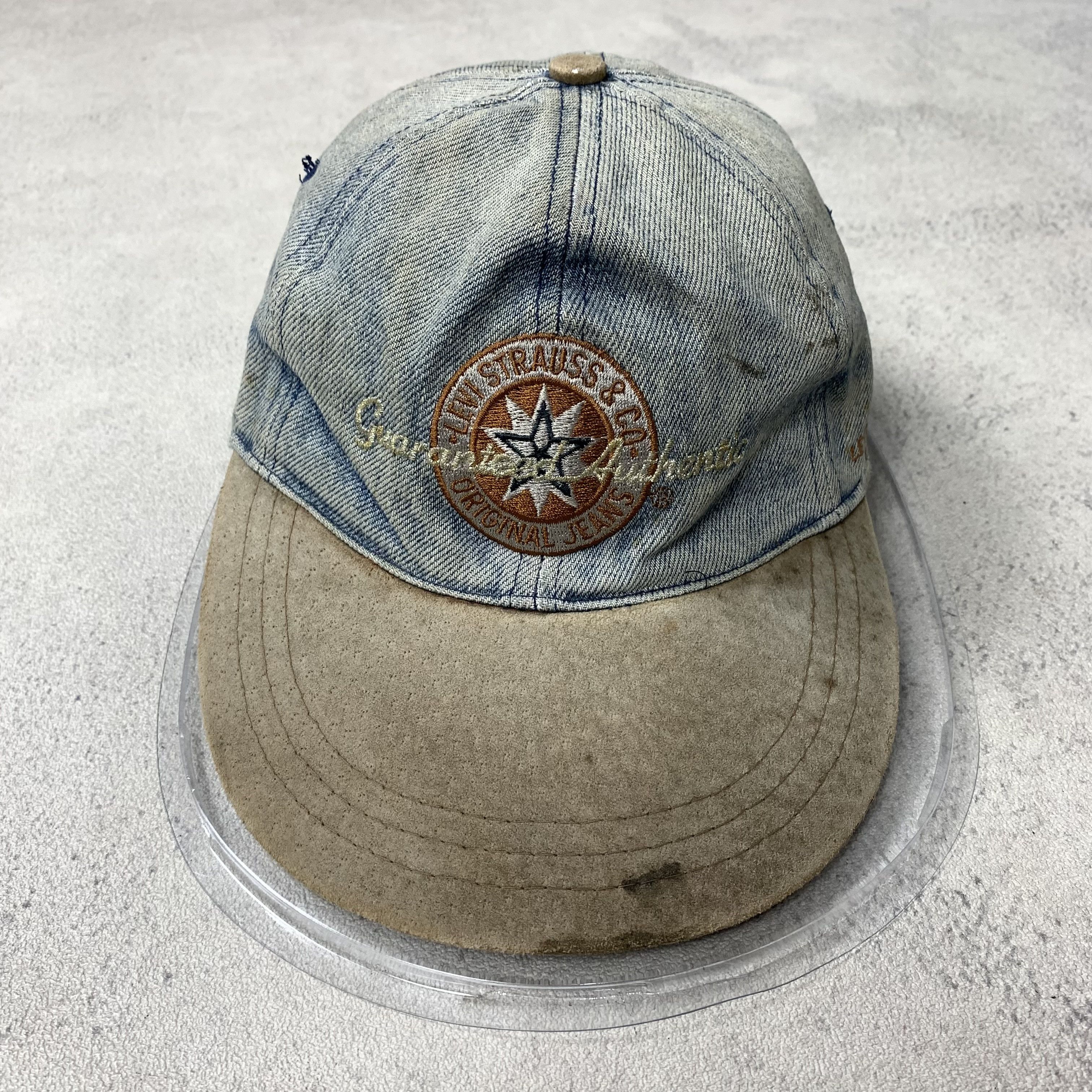 Levi's True Vintage Levi's Orange Tab Denim Trucker SnapBack Hat