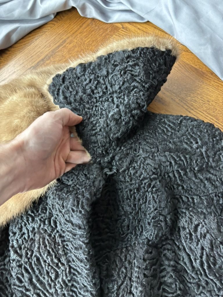 Cccp × Vintage True Vintage Astrakhan Fur Coat 70s Persian Lamb Hair Wool Size M / US 6-8 / IT 42-44 - 9 Thumbnail