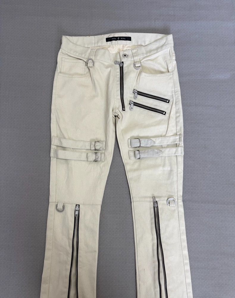 Yohji Yamamoto Vintage Punk Style Zip Pants with Straps-2506 Size 28" / US 6 / IT 42 - 4 Thumbnail