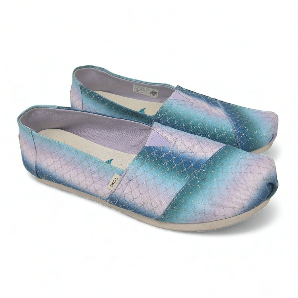 Toms TOMS Alpargata Mermaid Scale Flats Canvas Slip On Size 9 Size US 9 / IT 39 - 1 Thumbnail