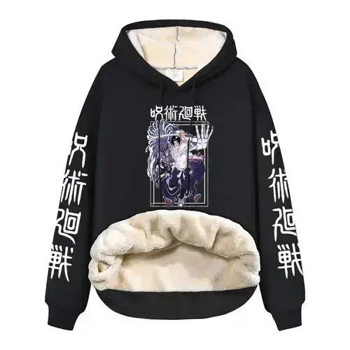 Japanese Brand Gojo Satoru Warm Hoodie Winter Jujutsu Kaisen Size US L / EU 52-54 / 3 - 1 Thumbnail