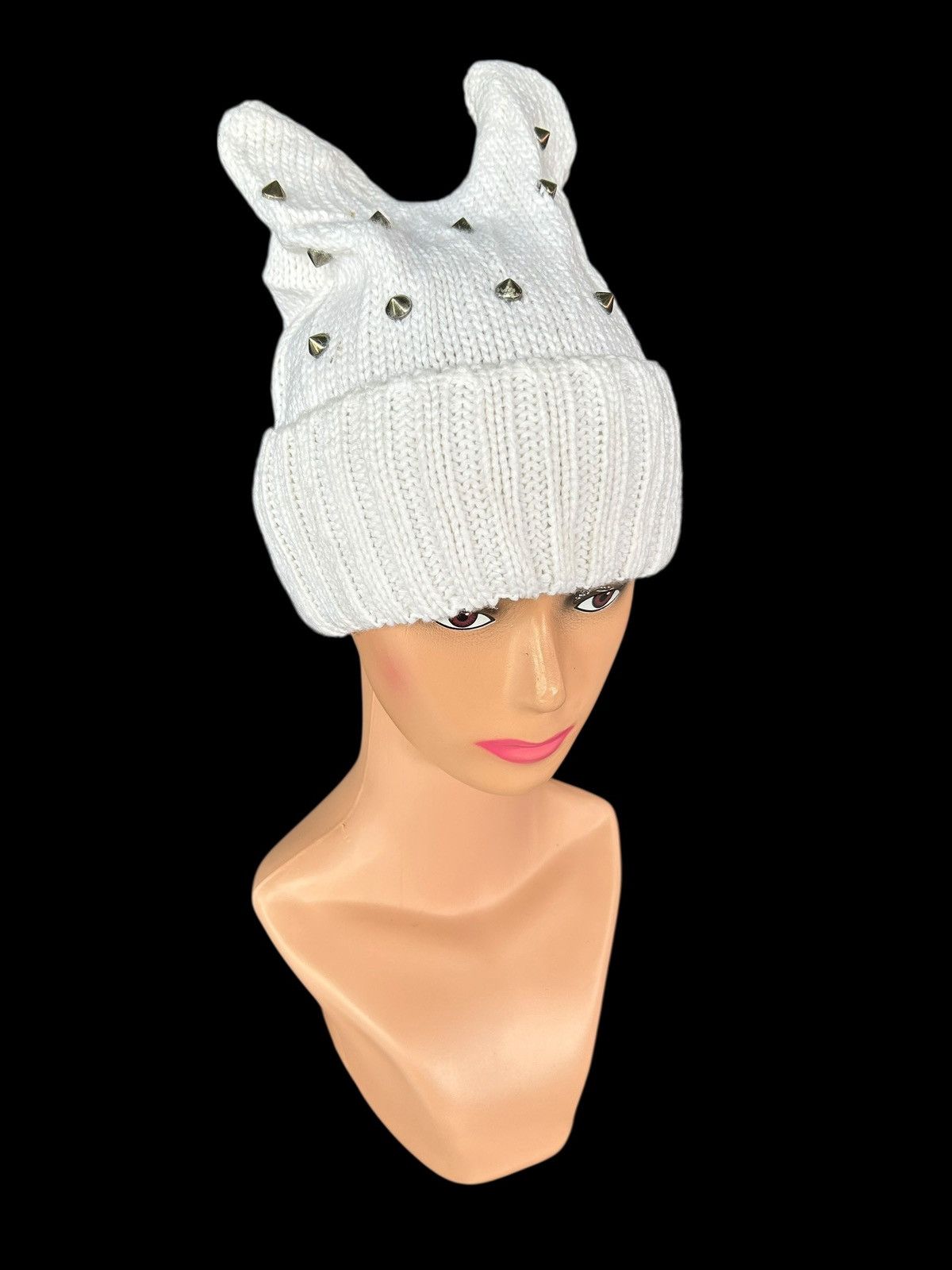 14th Addiction × Japanese Brand Japanese Punk Bondage Horn Devil Knitt Beanie Hats Size ONE SIZE - 2 Thumbnail
