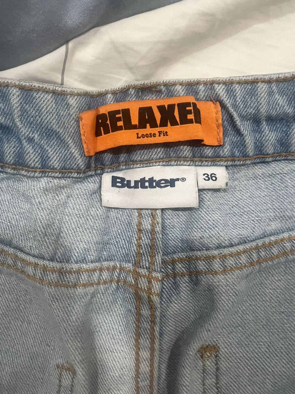 Butter Goods Butter relaxed fit light blue denim jeans Size US 36 / EU 52 - 5 Thumbnail