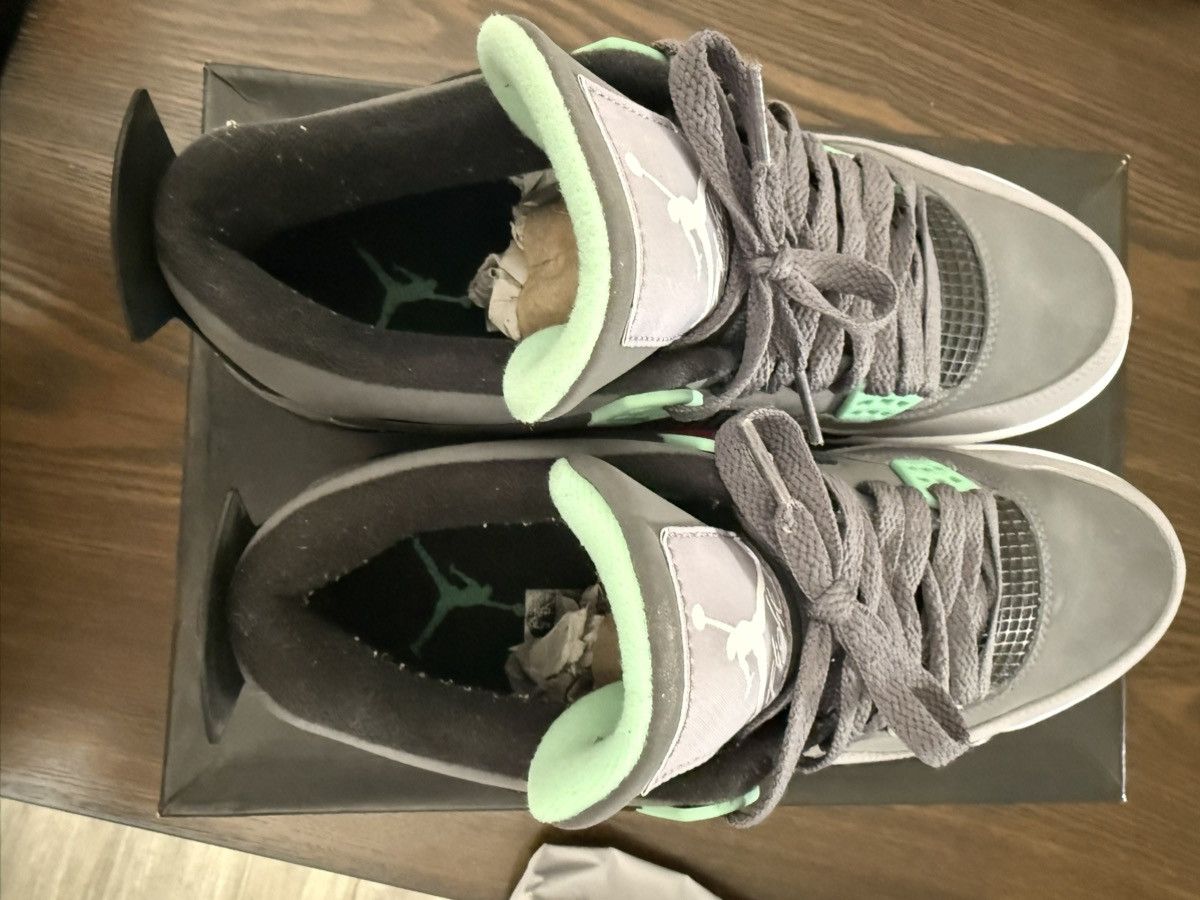 Jordan Brand Jordan 4 Retro Green Glow Size US 9.5 / EU 42-43 - 5 Thumbnail