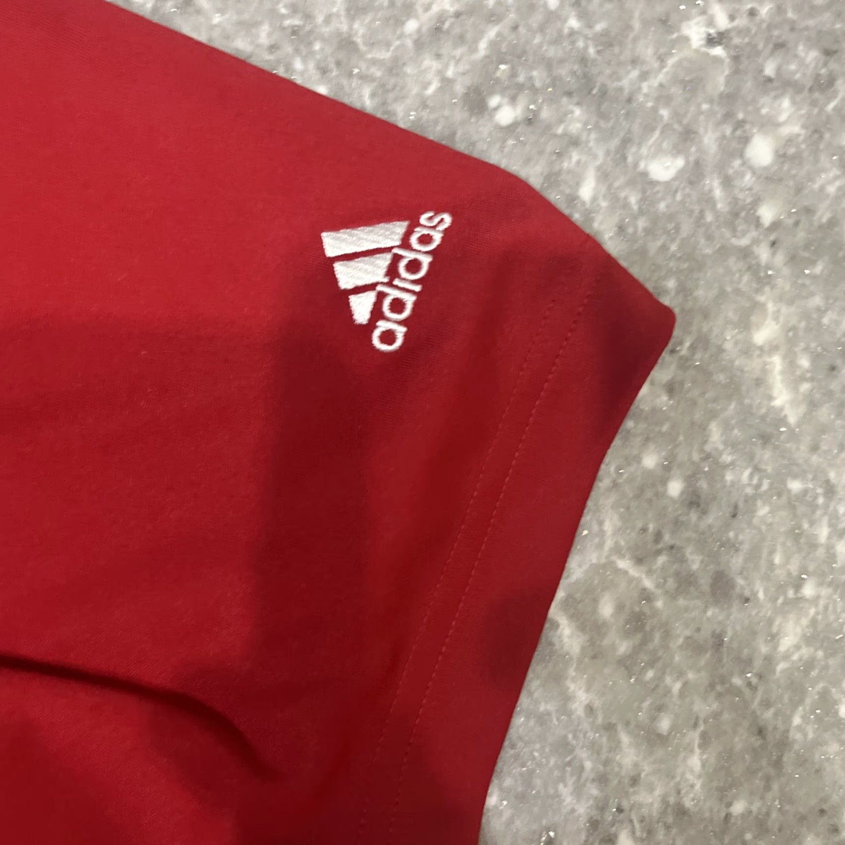 Adidas Adidas Polo Shirt Adult L Red Embroidered Logo Size US L / EU 52-54 / 3 - 3 Thumbnail