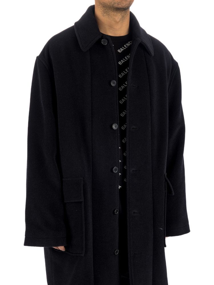 Balenciaga o1bcso1str1124 Deconstructed Carcoat in Black Size US XS / EU 42 / 0 - 6 Thumbnail