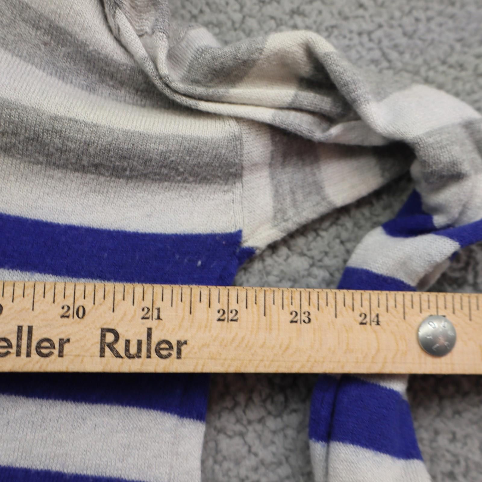 Other Women Large Knit Sweater Striped Cotton Grey C&C California Size L / US 10 / IT 46 - 5 Thumbnail