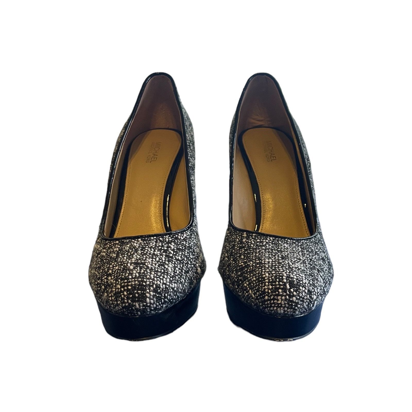 Michael Kors Michael Kors Sabrina Tweed Pumps Chain Heel SZ 9 Retail $150 Size US 9 / IT 39 - 7 Thumbnail
