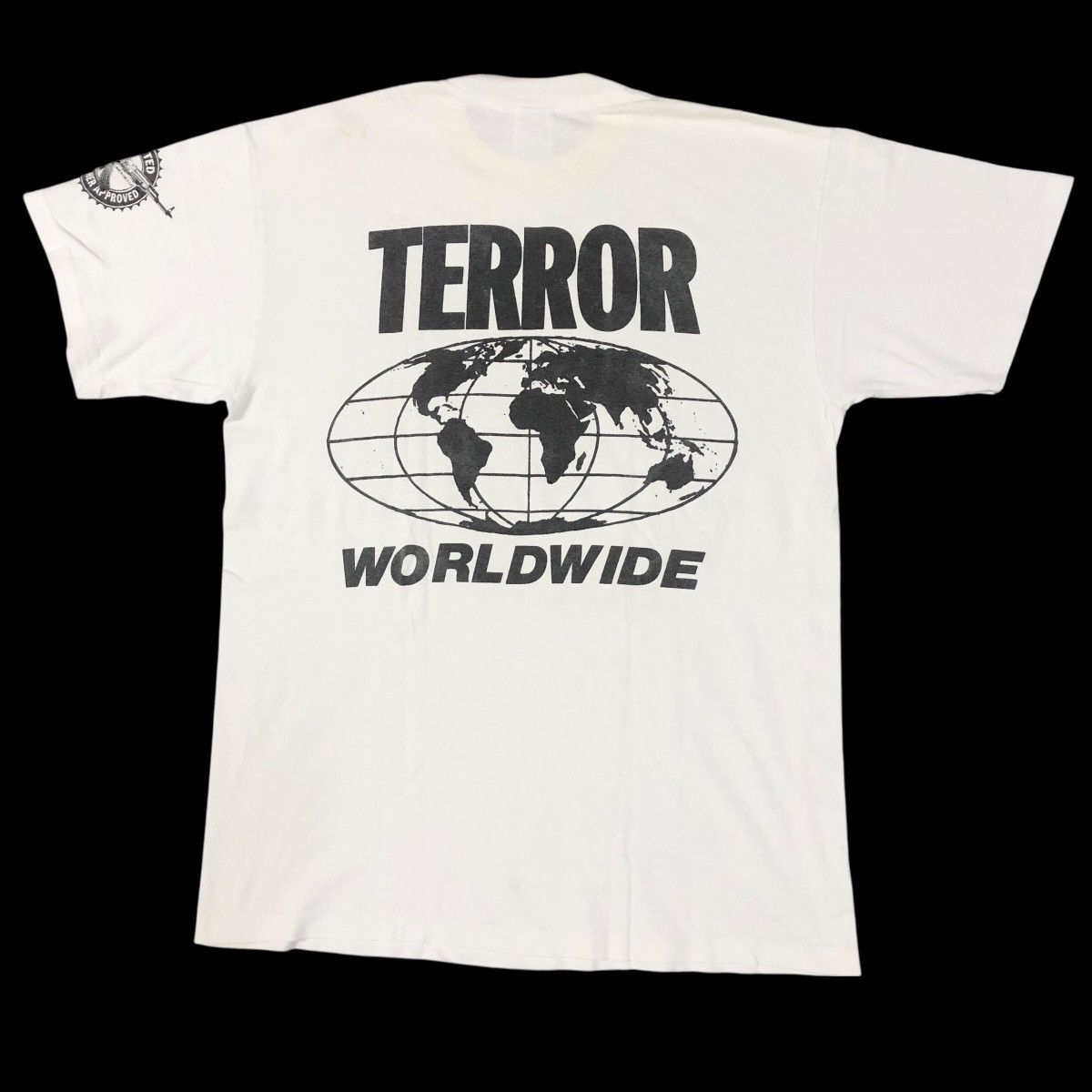 Vintage Vintage 90s Don Rock I Blame Society Terror Worldwide Shirt Size US L / EU 52-54 / 3 - 7 Thumbnail