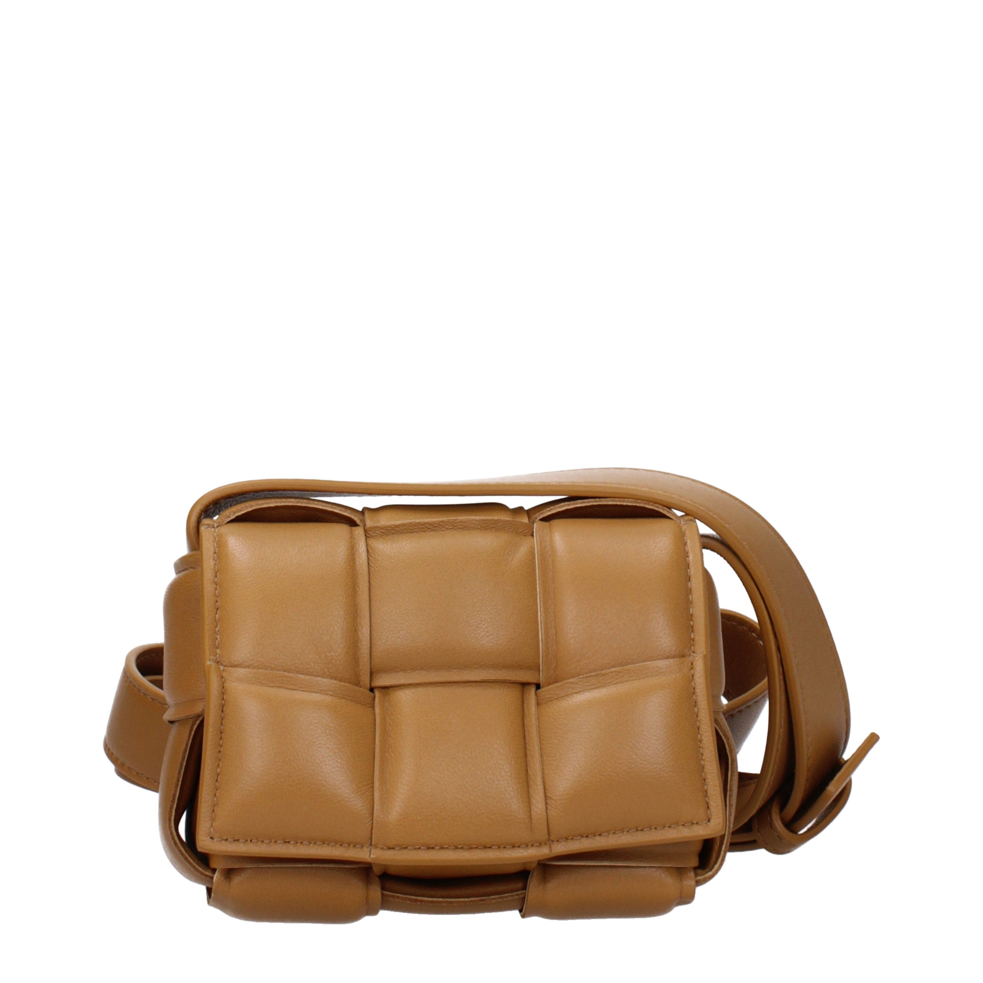 Bottega Veneta Crossbody Bag In Leather in Brown, Women's