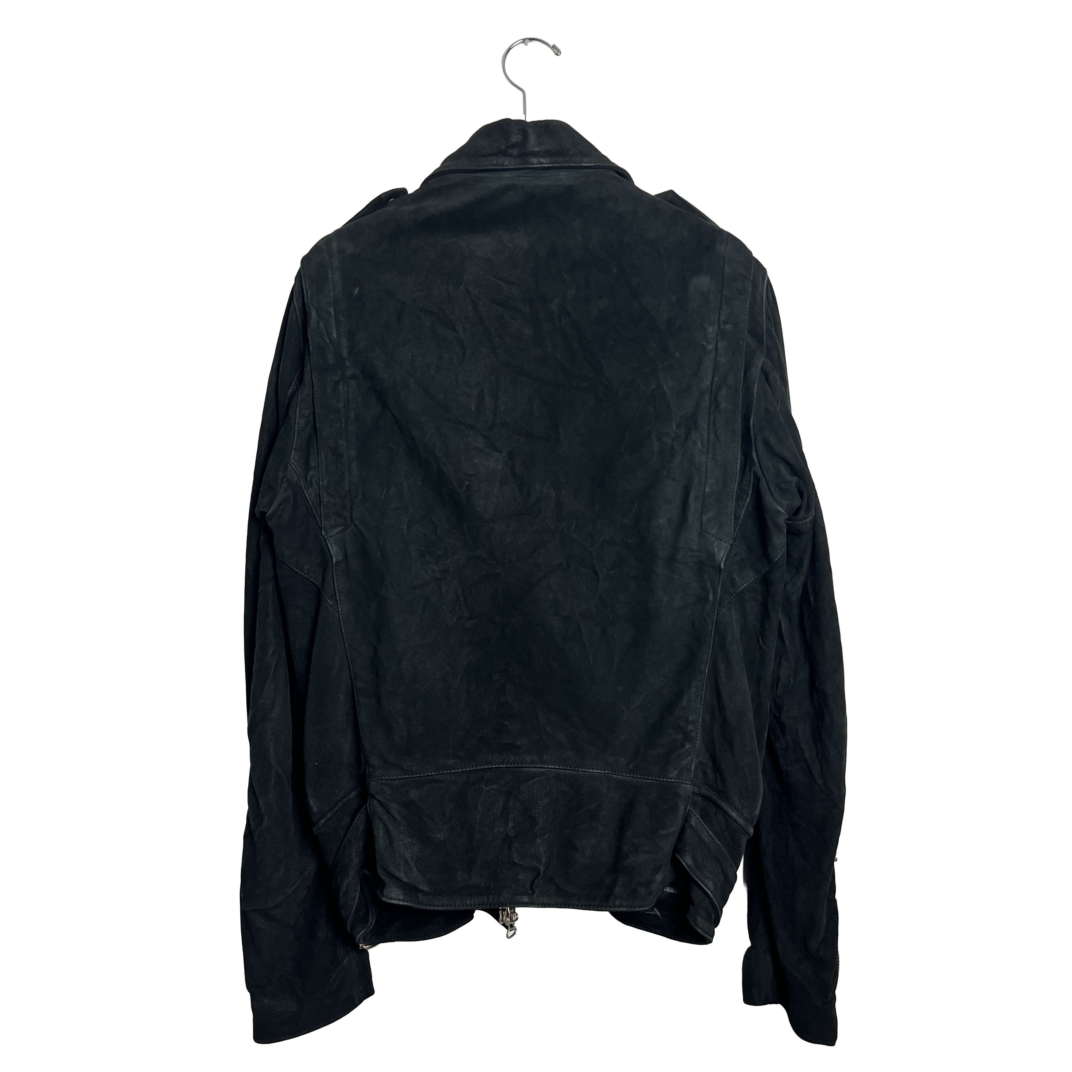 Balmain Christophe Decarnin Era Suede Leather Moto Biker Jacket Size US M / EU 48-50 / 2 - 2 Thumbnail