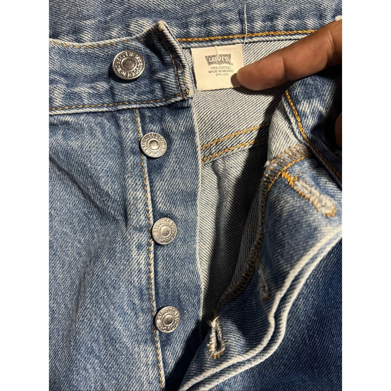 Levi's Vintage Levi’s 501 Button Fly 36 x 30 Jeans Size US 36 / EU 52 - 4 Thumbnail
