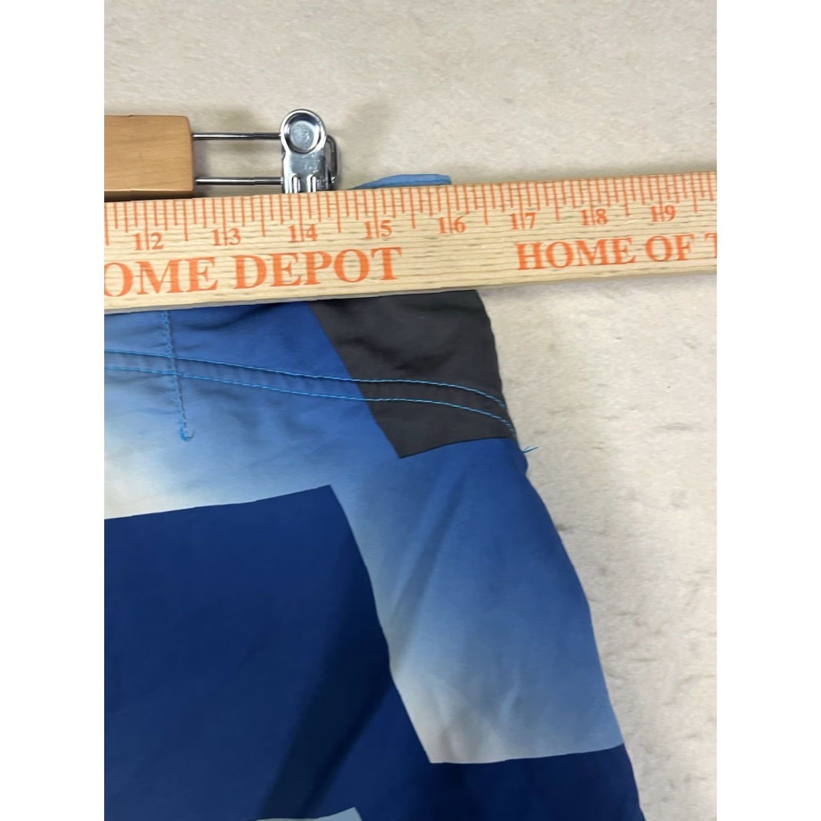 Fox Racing Fox Board Shorts Men's 33 Blue Colorblock Logo Quick Dry Breathable Drawstring Surfing Recreational Polyester Regular Men China Damen? Size US 33 - 3 Thumbnail