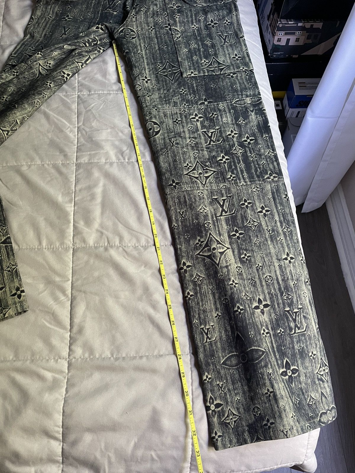 Louis Vuitton Louis Vuitton Monogram Denim Tailored Pants Size US 30 / EU 46 - 11 Thumbnail