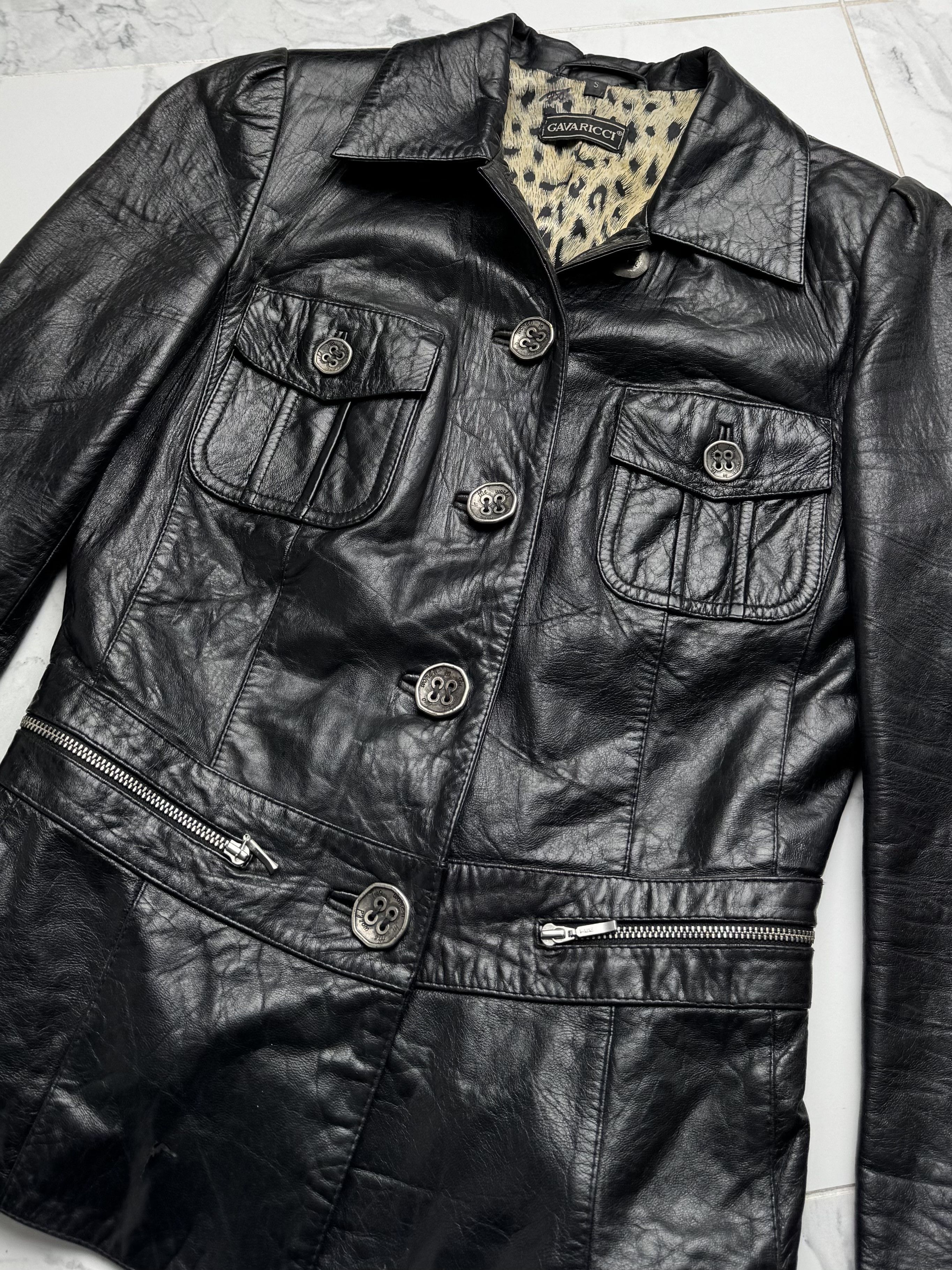 Genuine Leather Vintage Leather Jacket Womens Fitted Button Up Blazer Style Size S / US 4 / IT 40 - 5 Thumbnail