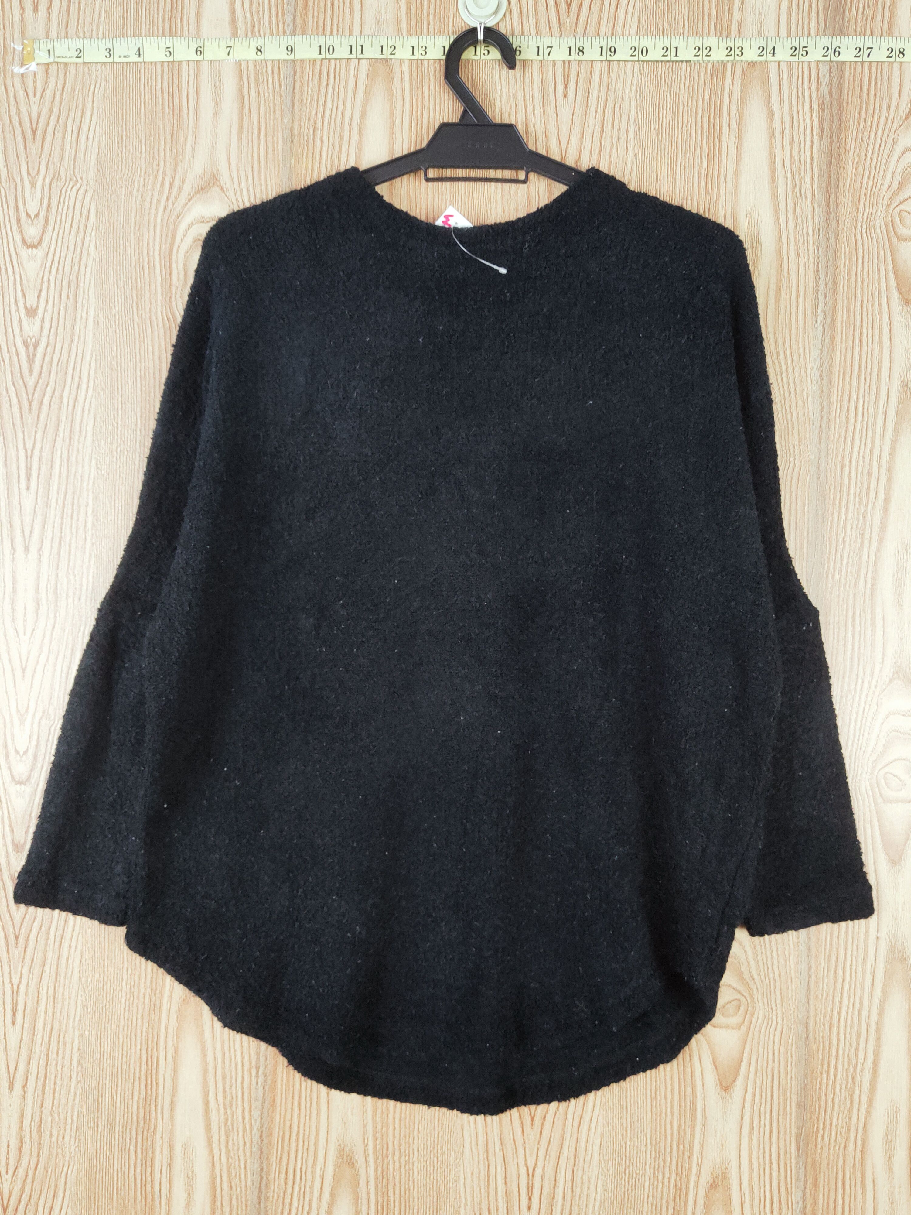 Japanese Brand Japan vintage Black Skull Knitwear Sweatshirts #W668 Size L / US 10 / IT 46 - 8 Thumbnail