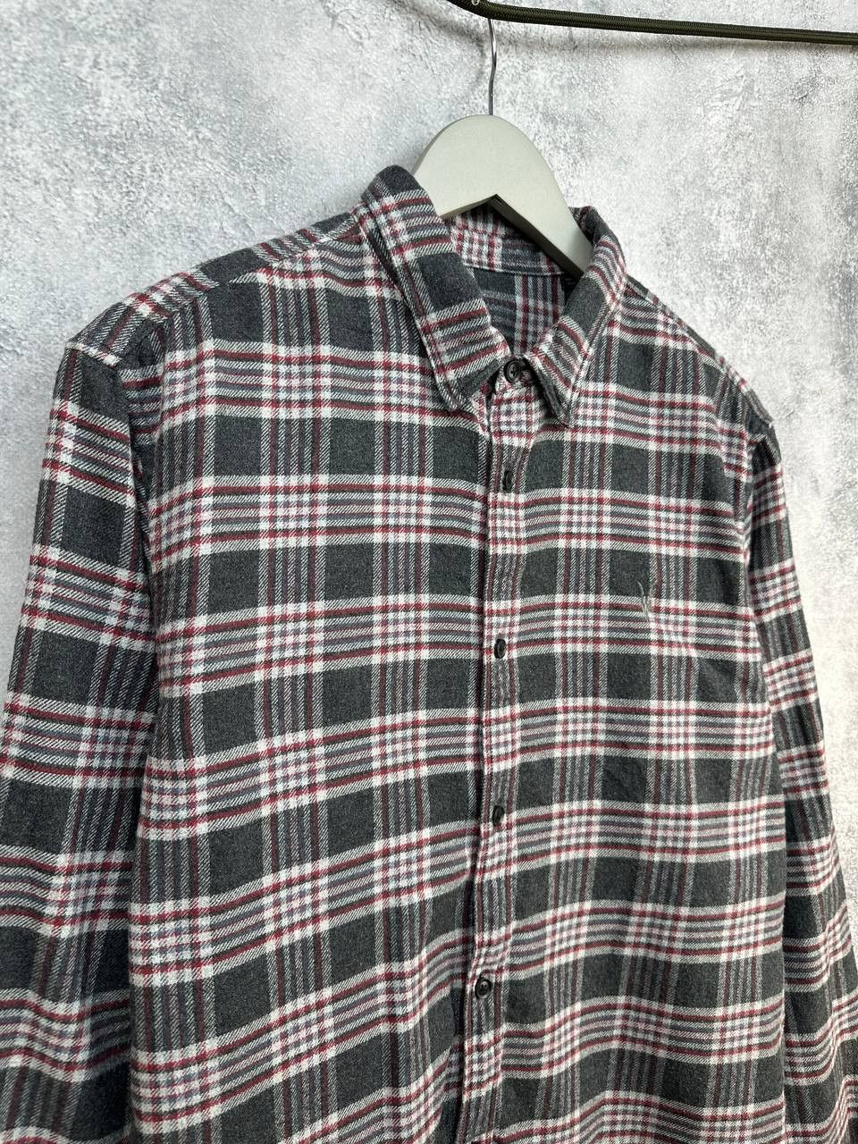 Allsaints AllSaints Gaines Brushed Flannel Shirt Check Ramskull Grunge Size US L / EU 52-54 / 3 - 3 Thumbnail