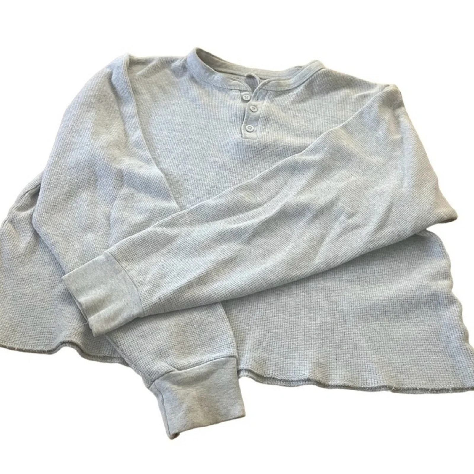 Pacsun Pacsun John Galt waffle knit crop long sleeve top Size ONE SIZE - 1 Thumbnail