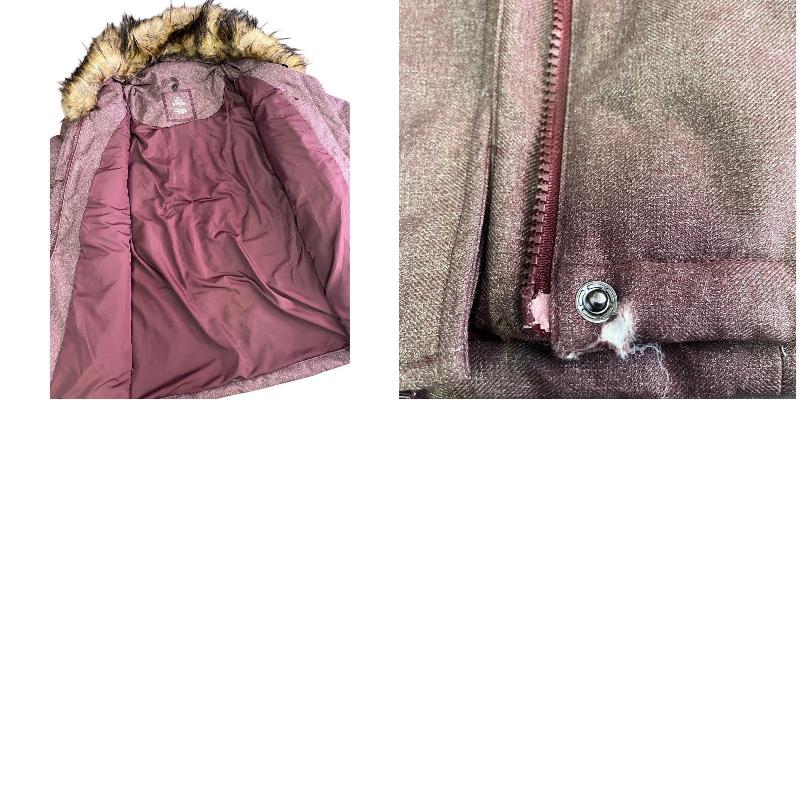 Prana Prana Jasmine Jacket Womens XL Purple Down Faux Fur Collar Winter Full Zip Size XL / US 12-14 / IT 48-50 - 8 Thumbnail