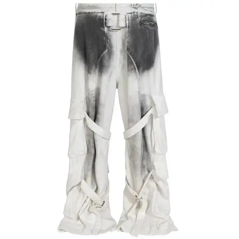 Japanese Brand White Splashed Ink Distressed Jeans Size US 32 / EU 48 - 5 Thumbnail