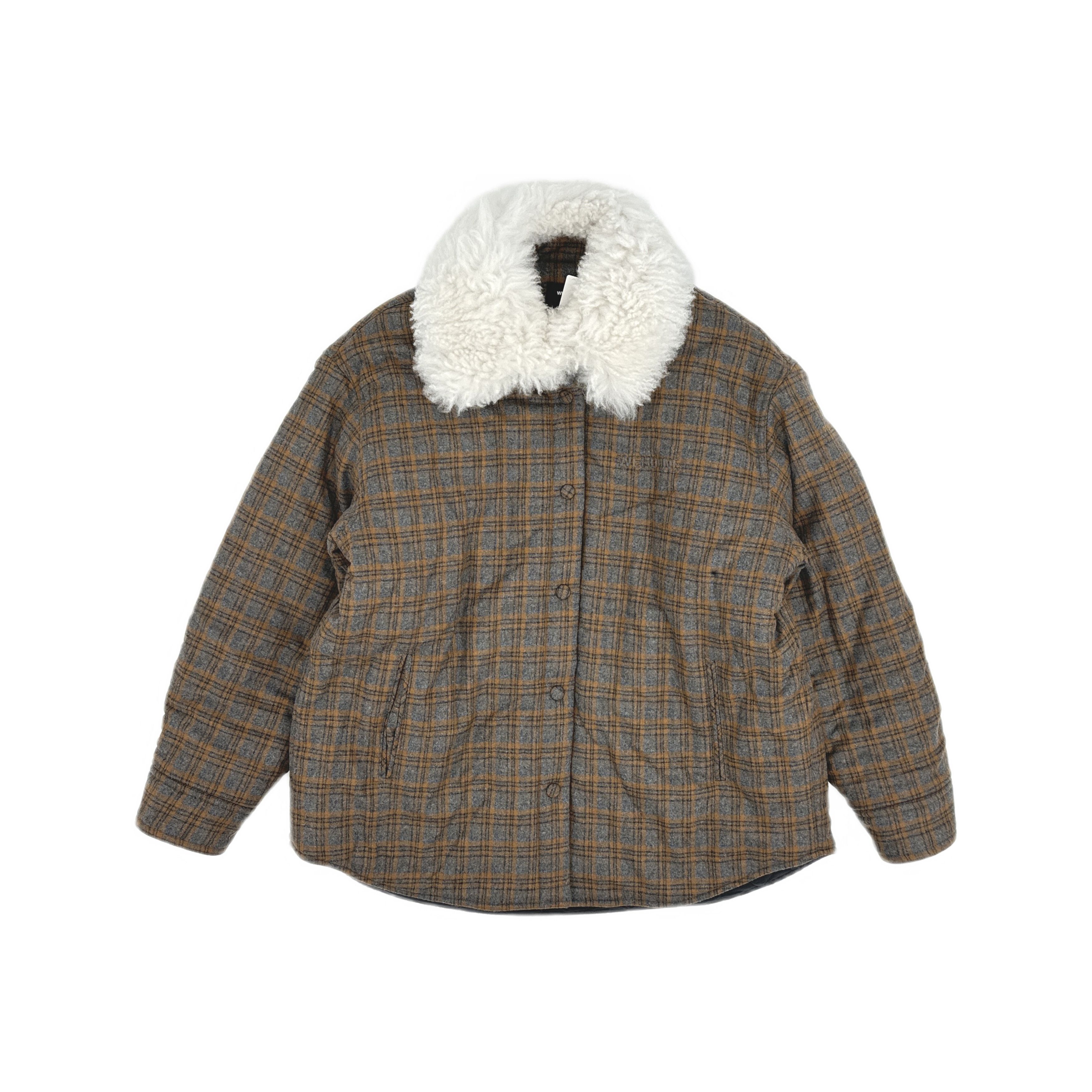 WE11DONE We11done Plaid Sherpa Collar Padded Jacket Size S Size S / US 4 / IT 40 - 1 Thumbnail