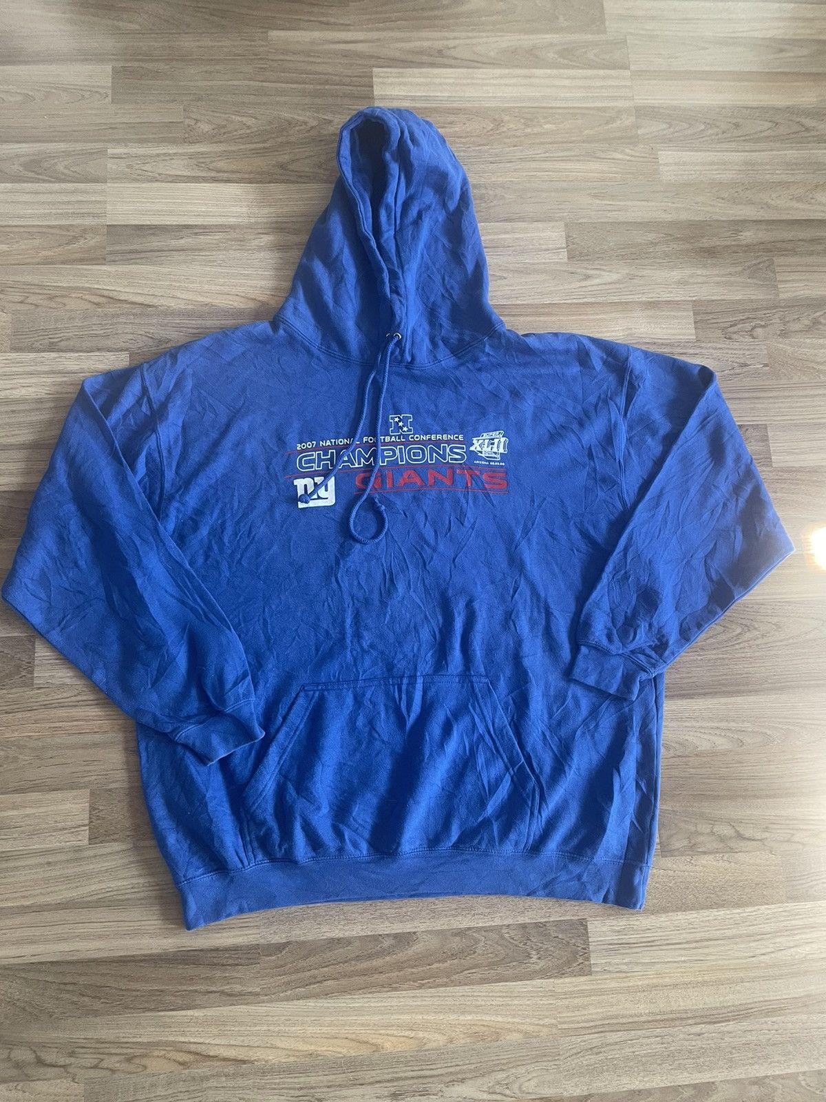 NFL × Vintage 2007 NY Giants Hoodie Size US XL / EU 56 / 4 - 1 Thumbnail