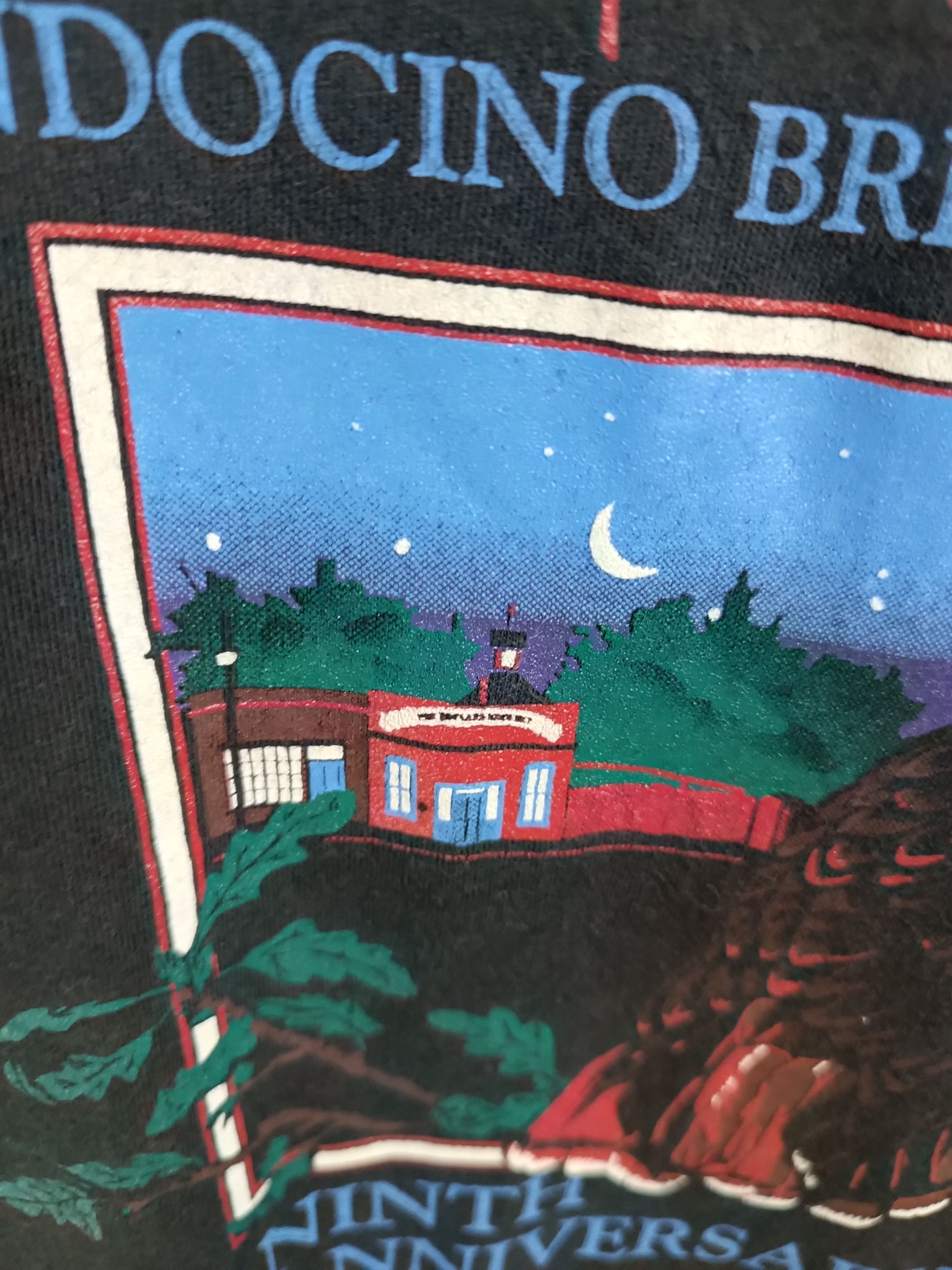 Vintage VINTAGE 90'S FADED HOPLAND BREWERY MENDOCINO BREWING TEE Size US XXL / EU 58 / 5 - 12 Thumbnail