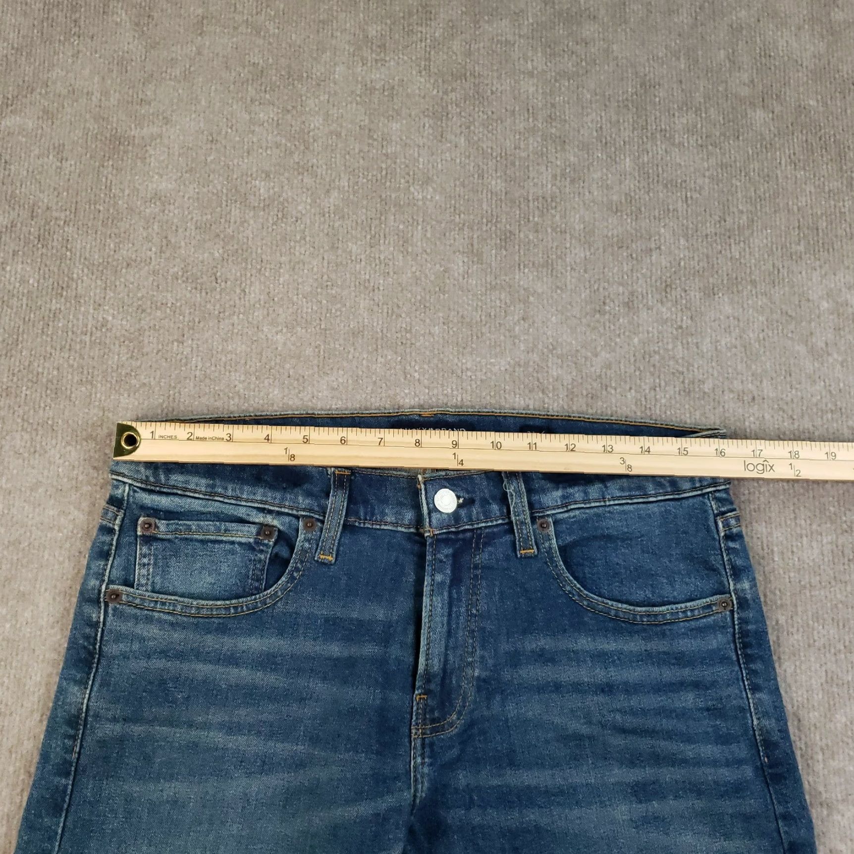 Lucky Brand VINTAGE Lucky Brand Jeans Mens 31x32 Slim Fit Blue Denim Casual Stretch 90s Mens Size US 31 - 5 Thumbnail