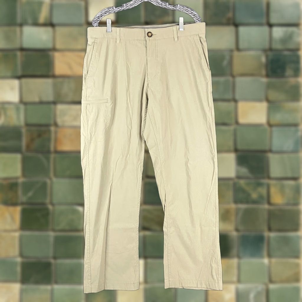 Vintage UB Tech Pants Men’s 36x29 Beige Chino Regular Inseam 29 Mens Size US 36 / EU 52 - 1 Thumbnail