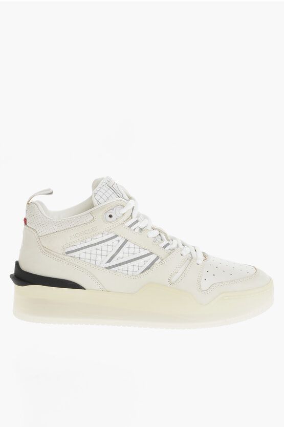 image of Moncler Og1Mm0424 Mid Top Sneakers In White, Men's (Size 6)