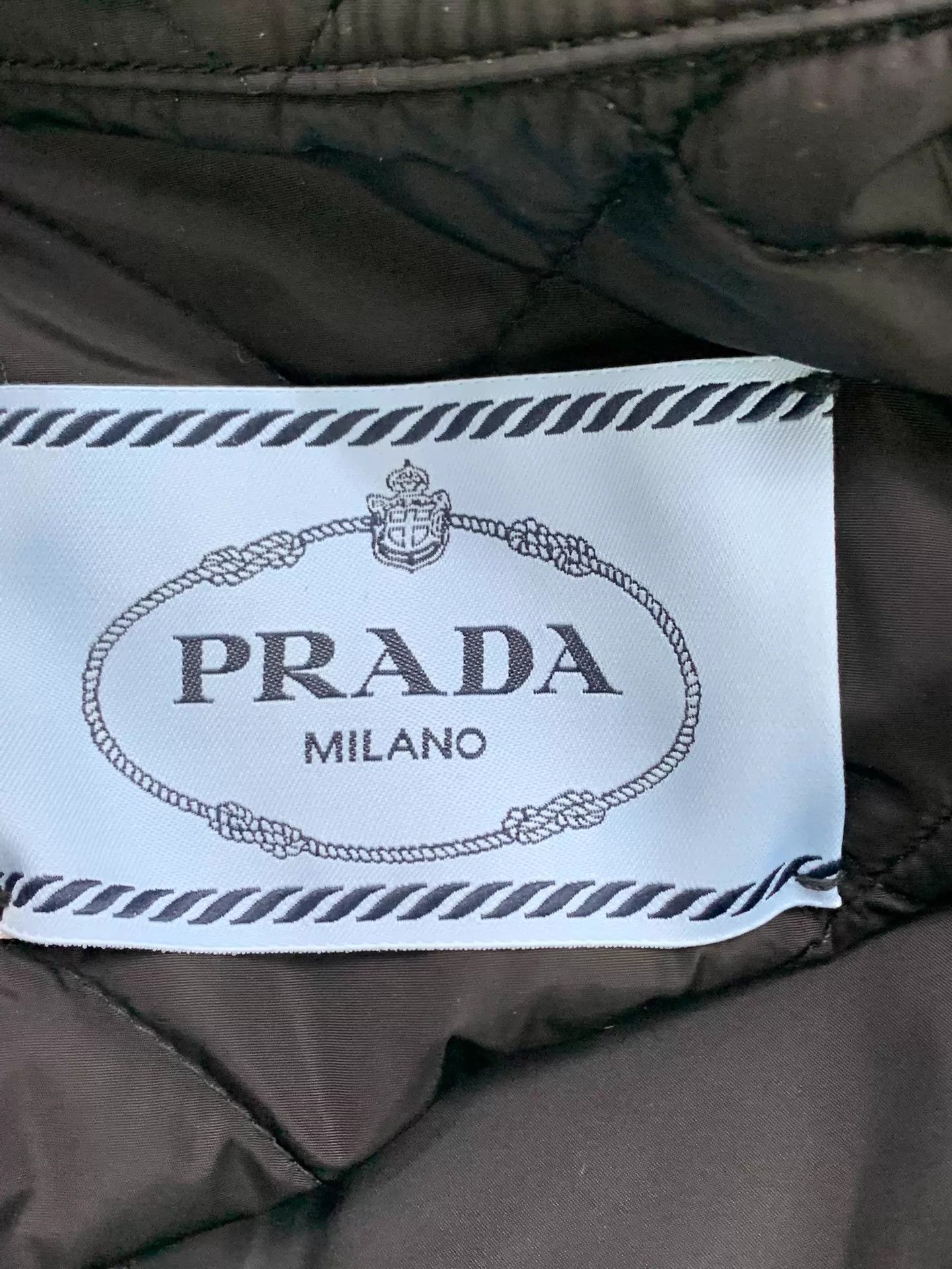 Prada Prada Black Triangle Logo Quilted Jacket 38 New Size XS / US 0-2 / IT 36-38 - 4 Thumbnail