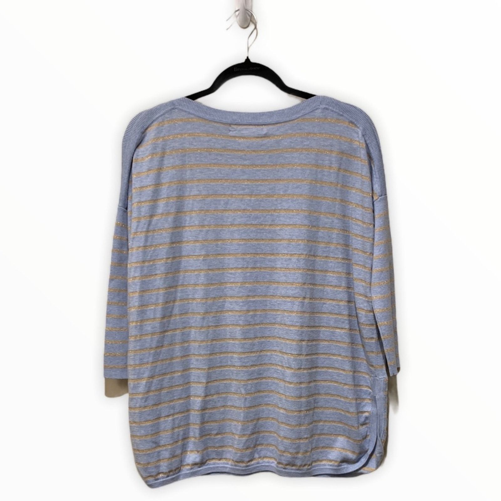 Lilly Pulitzer Lilly Pulitzer Cobo Boatneck Striped Blue Gold Sweater XXS Size XXS / US 00 / IT 34 - 3 Thumbnail