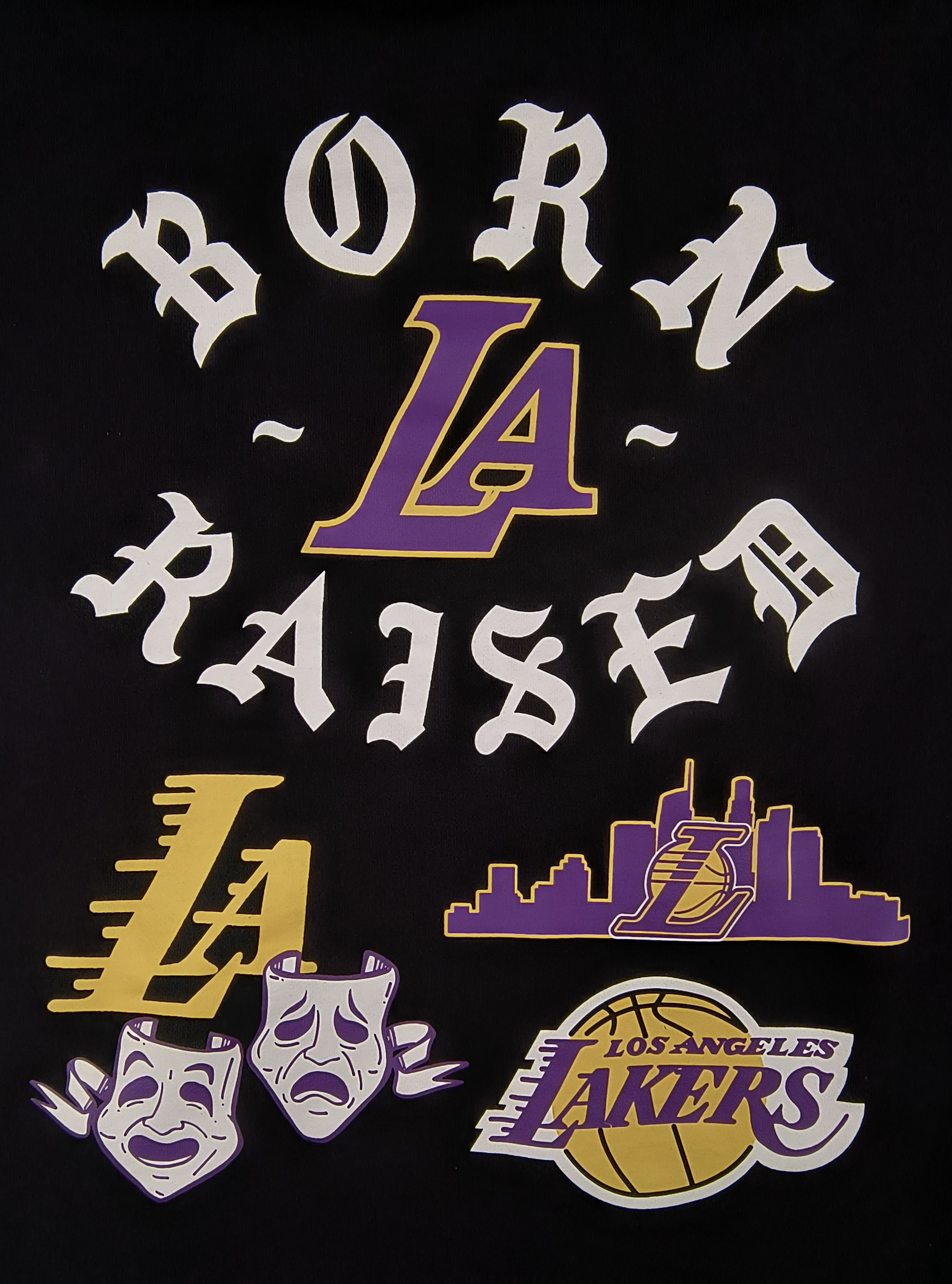 NBA New Era NBA LA Lakers born x raised hoodie Size US L / EU 52-54 / 3 - 1 Thumbnail
