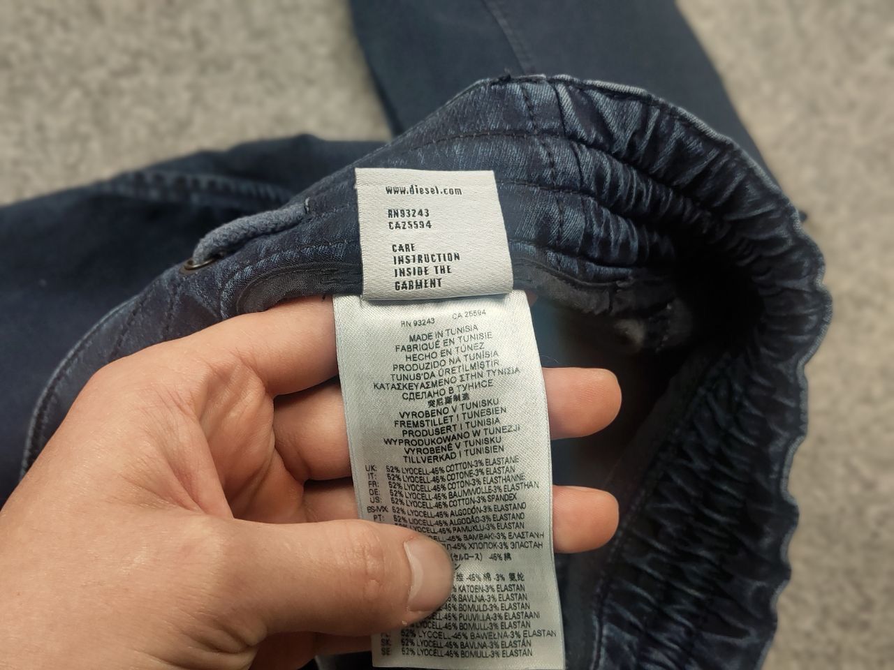 Diesel Diesel d krailey e ne Sweat Blue Denim Cropped Jeans Vintage Size 26" / US 2 / IT 38 - 10 Thumbnail