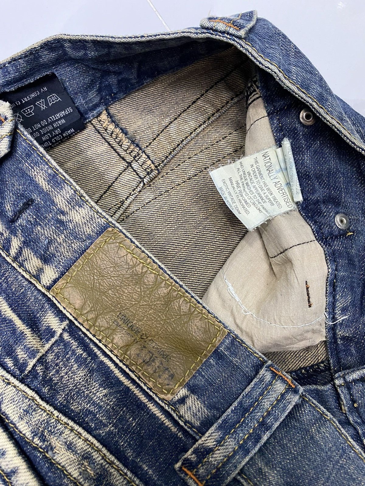 Le Grande Bleu (L.G.B.) × Tornado Mart FLARE🔥LOLITA RUSTY DISTRESSED FLARE DENIM JEANS Size US 33 - 8 Thumbnail