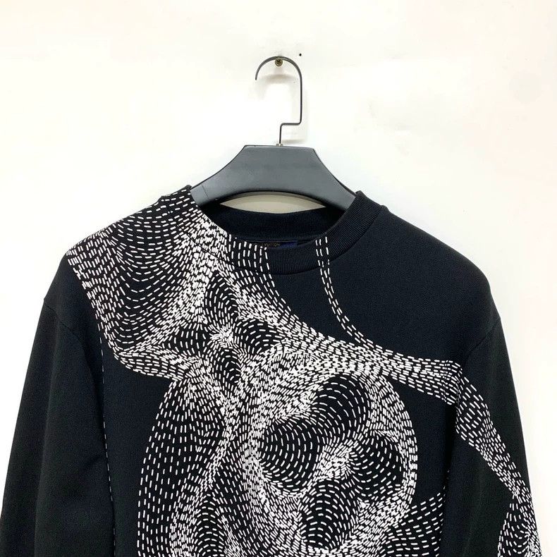 Louis Vuitton Louis Vuitton Three-Flower Sketch Sweatshirt Size US L / EU 52-54 / 3 - 3 Thumbnail