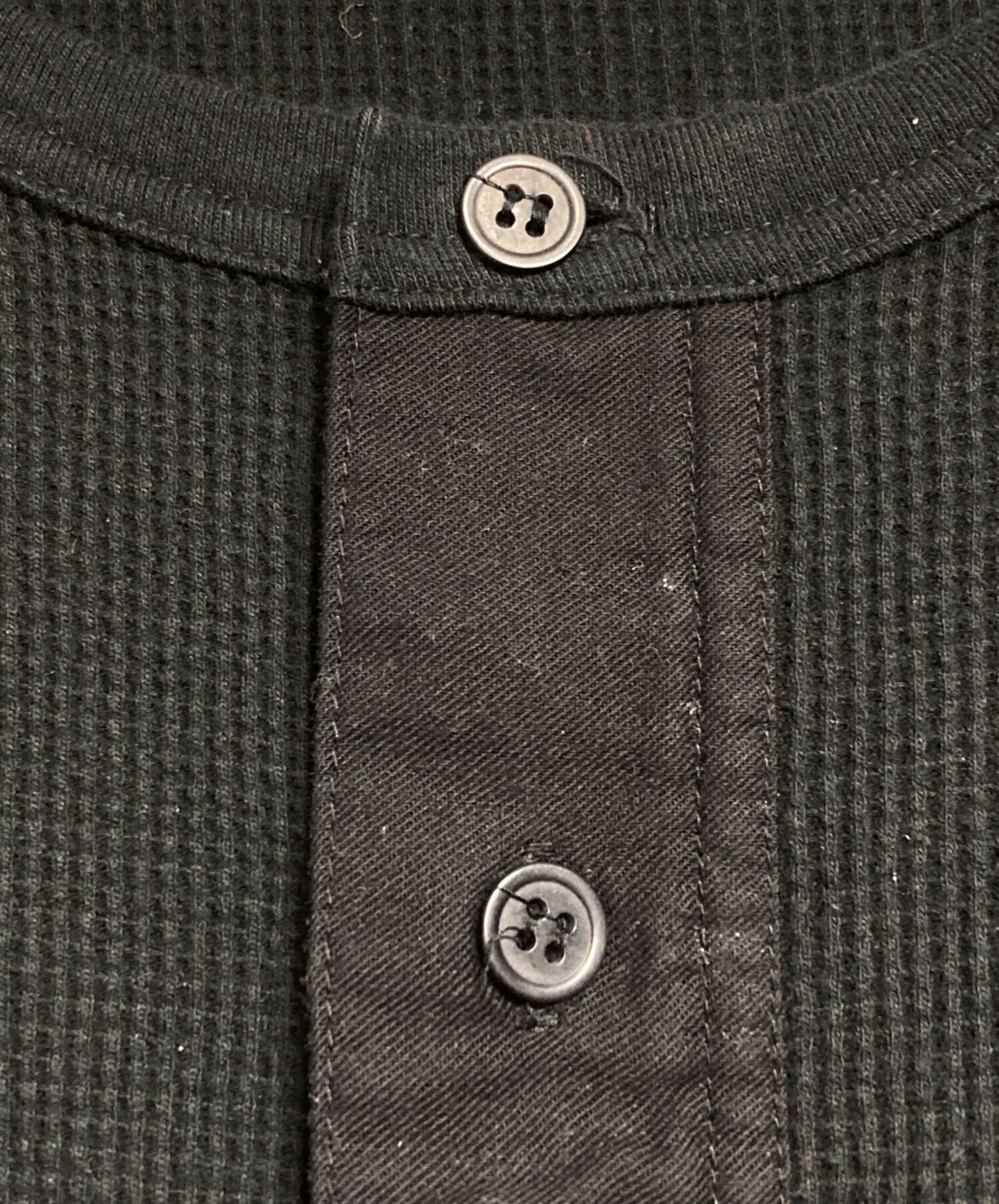 Yohji Yamamoto Yohji Yamamoto pour homme Henley neck thermal top Size US L / EU 52-54 / 3 - 3 Thumbnail