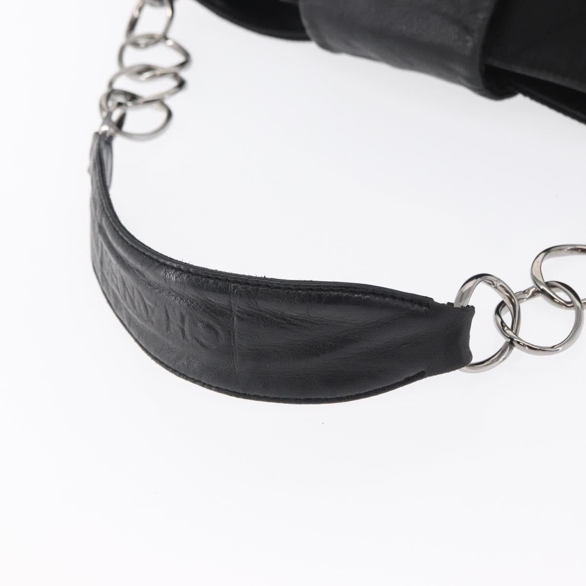 Chanel Chanel Nylon Chain Shoulder Bag Black Size ONE SIZE - 7 Thumbnail