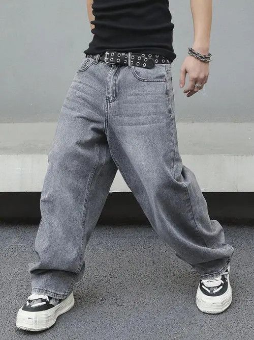 Jean × Vintage Washed Baggy Denim Jeans Skate Size US 32 / EU 48 - 1 Thumbnail