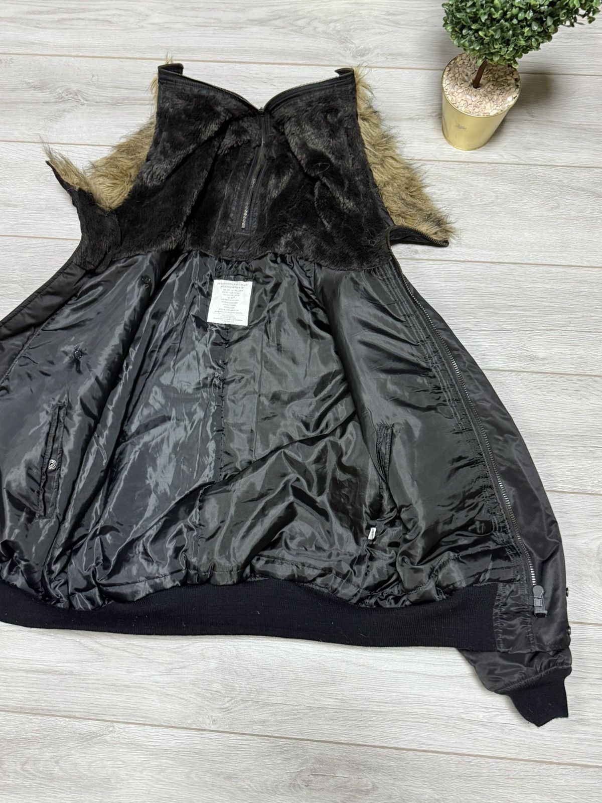 MIL-TEC Miltec N-2B attached hood bomber jacket zip fur MA-1 Size US XXL / EU 58 / 5 - 10 Thumbnail
