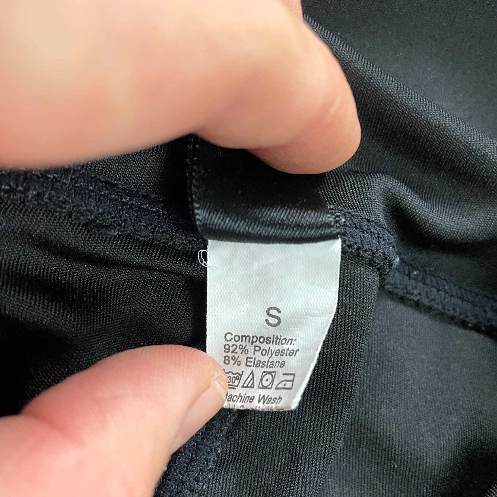 Shein VINTAGE SheIn Compression Leggings Womens S Black Pockets Athletic Gym Active 24x26 Size 28" / US 6 / IT 42 - 5 Thumbnail