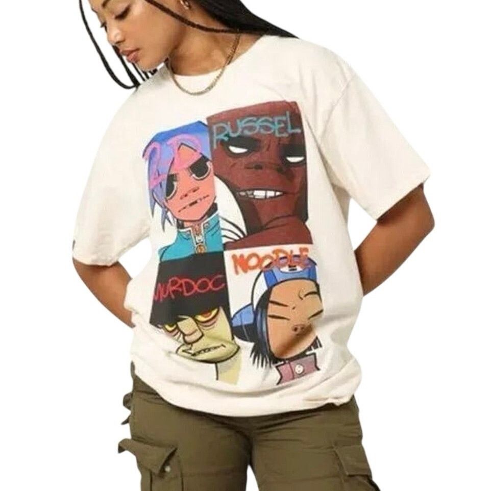 Other PACIFIC Gorillaz Face Grid T-shirt Tee in Cream Size XL Size US XL / EU 56 / 4 - 2 Thumbnail