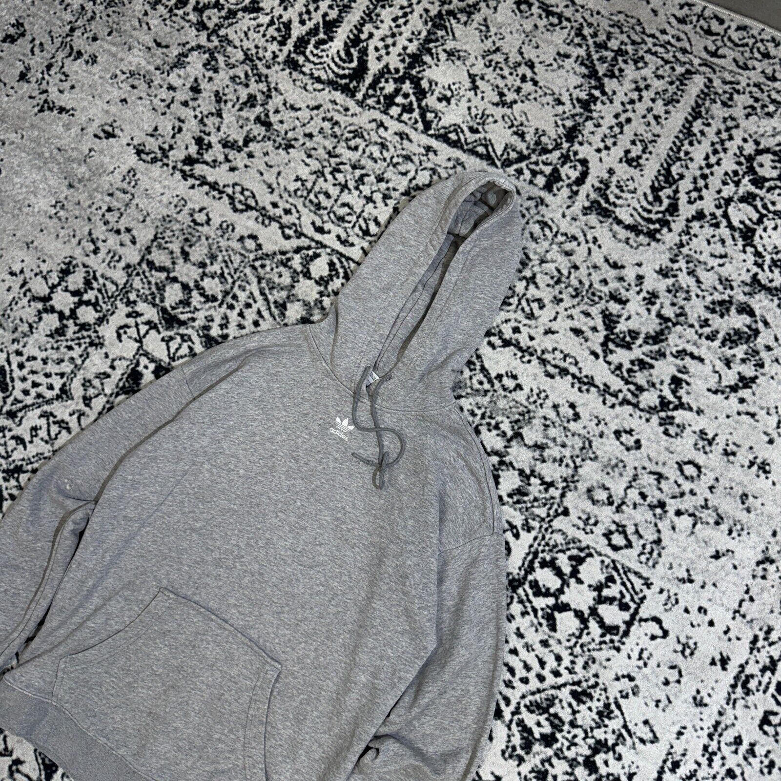 Adidas × Vintage Vintage Adidas Unisex Gray Cotton Hoodie Size XS Y2K 90s Size US XS / EU 42 / 0 - 2 Thumbnail