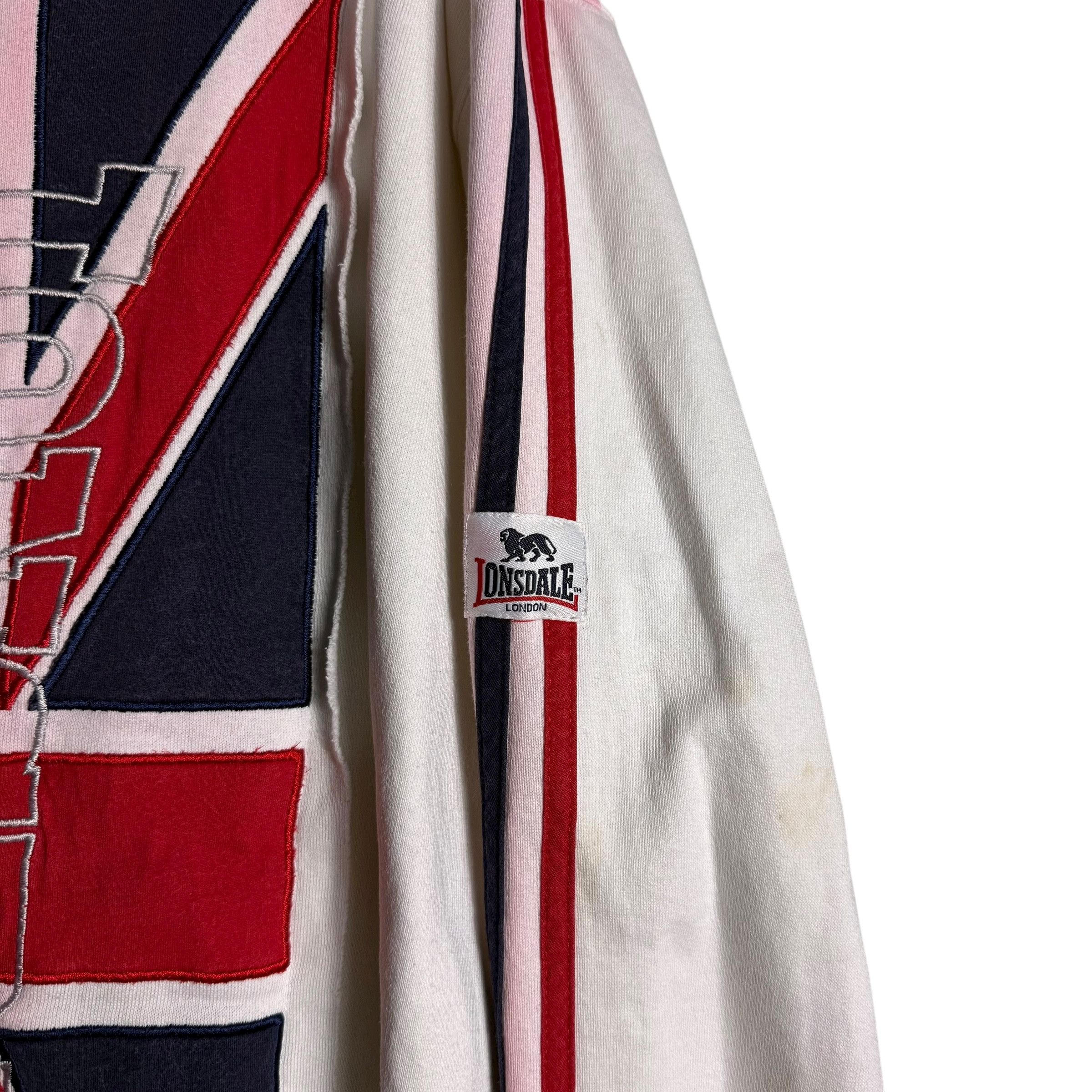 Lonsdale 🔥RARE🔥Vintage Lonsdale London Union Jack Full Zip Sweater Size US XL / EU 56 / 4 - 5 Thumbnail